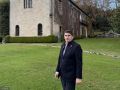 Pedro Blanco, ante el Pazo de Meirás