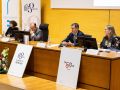 Filología celebra medio siglo de historia con la presentación del libro ‘De Mazarelos a Vista Alegre’ El conselleiro de Educación, Ciencia, Universidades y Formación Profesional, Román Rodríguez, durante su intervención en la presentación del libro