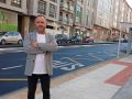 UCIN Galicia exige aplicar las medidas europeas para aliviar la carga de los autónomos El titular de UCIN Galicia, José Luis Calo, en la avenida Rosalía de Castro de O Milladoiro