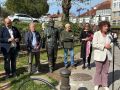Imagen de la inauguración de la estatua dedicada a Moncho Reboiras celebrada la semana pasada