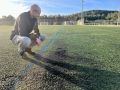Gonzalo Muíños denuncia el deterioro del césped del campo Suso Conde de Villestro