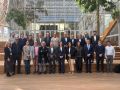 Las personas que participaron en la reunión en el polígono de A Piolla