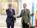 El presidente de la Xunta de Galicia, Alfonso Rueda, se reunió esta mañana con el presidente de AENA, Maurici Lucena