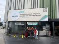 Representantes de Chichalovers y Palesco, junto a trabajadores de la Galuresa