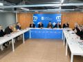 Reunión constitutiva da comisión de seguimento da descentralización do grao en Medicina, integrada por reitores, conselleiros, responsables sanitarios e representantes universitarios