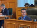 O líder do PP en Santiago, Borja Verea, durante a súa intervención no pleno municipal no que advertiu do incremento da criminalidade na cidade e reclamou novas medidas de seguridade
