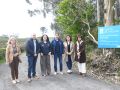 La delegada de la Xunta en A Coruña, Belén do Campo, visitó las obras ejecutadas en el camino de Campolongo