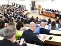 El nuevo Claustro de la USC quedó constituido este lunes tras la renovación derivada de las elecciones celebradas en febrero