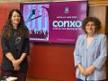 La alcaldesa de Santiago, Goretti Sanmartín, y la teniente de alcaldesa, María Rozas, presentan la programación de la Festa do Banquete de Conxo