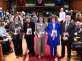 De esquerda a dereita, Ana Cabana, Chus Nogueira, Rosa Crujeiras, Goretti Sanmartín e Francisco Cidrás