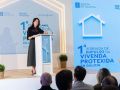 La conselleira de Vivenda, María Martínez Allegue, durante la jornada sobre vivienda celebrada en la Cidade da Cultura