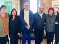 Las tres amigas de Begoña Caamaño con los representantes locales