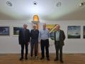 Los artistas en la inauguración de la exposición