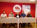 Representantes de la CIG en la rueda de prensa