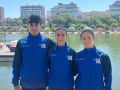 Los representes de la USC en el CEU de remo