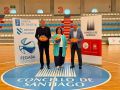 A concelleira de Deportes, Pilar Lueiro, e representantes da Xunta e da Federación Galega de Baloncesto presentaron en Santa Isabel o Campionato de España de clubs U17 de baloncesto 3x3