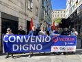 Concentraciones en Santiago y otras ciudades del personal de Viaqua en defensa de un convenio digno 26-06-11_Protesta_Viaqua_Pontevedra_01