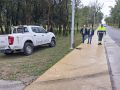 O concelleiro Manuel Cobas e un operario municipal acompaÃ±aron ao alcalde na visita