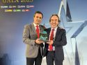 Luis Penido recoge el trofeo otorgado por la Federación Gallega de Automovilismo