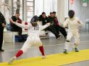La esgrimista Natalia Díez durante su participación en el Campeonato de España junior de espada