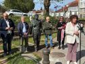 Imagen de la inauguración de la estatua dedicada a Moncho Reboiras celebrada la semana pasada