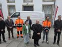 El arzobispo de Santiago, Francisco José Prieto, participó en la presentación de Arredonda, la nueva empresa de inserción social impulsada por Cáritas Diocesana de Santiago