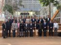Las personas que participaron en la reunión en el polígono de A Piolla