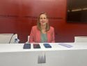 A voceira municipal, Míriam Louzao, durante a rolda de prensa sobre os acordos da Xunta de Goberno local
