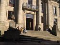 La Facultad de Geografía e Historia de la USC, donde se llevará a cabo la intervención de restauración y reforma adjudicada por el Consorcio de Santiago