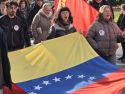Manifestantes, durante la marcha