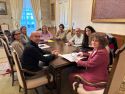 Imaxe de arquivo da primeira reunioìn de seguimento do acordo de orzamentos do pasado mes de novembro