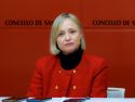 La concejala socialista, Marta Abal, en rueda de prensa