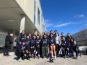 Estudiantes de la Universidade de Santiago de Compostela durante el Campeonato Universitario de Orientación celebrado en Pontevedra