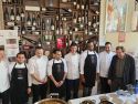Los chefs del Café de Altamira, durante la presentación de las nuevas jornadas gastronómicas centradas en el arroz de Valencia