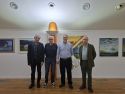 Los artistas en la inauguración de la exposición