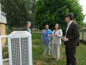Durante a visita Do Campo puxo en valor as actuacións que permitiron renovar os sistemas de calefacción