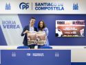 Borja Verea e Charo Barca co cartel do torneo