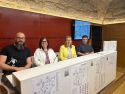As concelleiras Míriam Louzao e Pilar Lueiro presentaron no Pazo de Raxoi a iniciativa “Compostela Iconográfica. Patrimonio Vivo nas Parroquias”