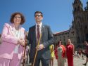 As corporacións municipais de Santiago e Padrón participaron no acto institucional do Día de Padrón, unha tradición de máis de seis décadas