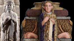 Recreación digital del Maestro Mateo tras el proceso de restauración impulsado por la USC