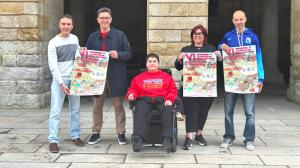 A concelleira de Deportes presentou no Pazo de Raxoi unha nova edición desta proba solidaria, acompañada por representantes deportivos e Samuel Mata