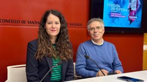 A concelleira María Rozas durante a presentación do Talentia Summit 2025