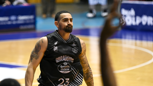 Yunio Barrueta, durante el encuentro