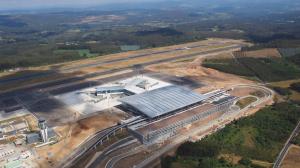 Vista aérea del Aeropuerto de Santiago