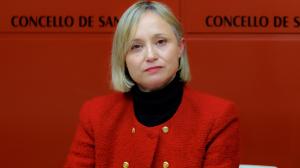 La concejala socialista, Marta Abal, en rueda de prensa