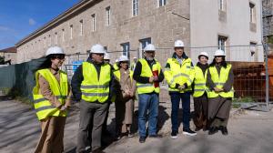 El conselleiro de Sanidade, Antonio Gómez Caamaño, visitó las obras del centro de salud de Conxo