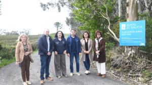 La delegada de la Xunta en A Coruña, Belén do Campo, visitó las obras ejecutadas en el camino de Campolongo