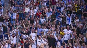 La afición del Monbus Obradoiro