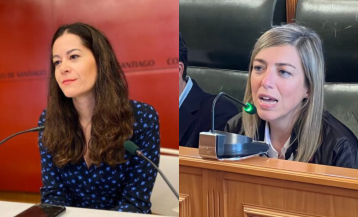 La primera teniente de alcaldesa de Santiago y concejala de Compostela Aberta, María Rozas, y la concejala popular María Baleato (montaje)