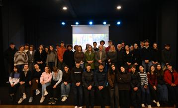 Foto de familia dos participantes no intercambio